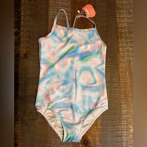 NWT Girls Bathing Suits Colorful Swimsuits with UPF 50 + Sun Protection Size 7-8
